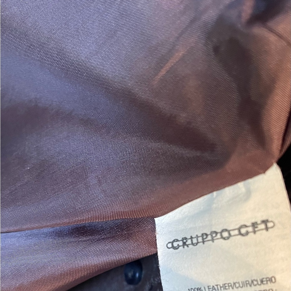 Emanuel Ungaro Women’s Brown Leather Coat 8/42 - Picture 7 of 7